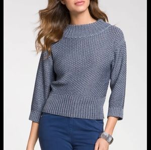 St John Yellow Label Viscose Blend Mock Turtle Nec